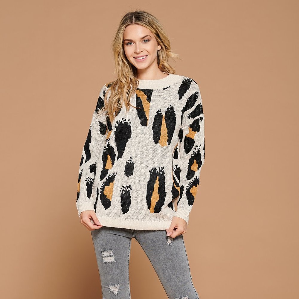 LEOPARD SWEATER